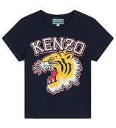 Kenzo T-shirt - MarinblÃ¥ m. Tiger