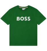 BOSS T-shirt - Khaki m. Vit