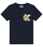Kenzo T-shirt - MarinblÃ¥ m. Tryck