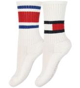 Tommy Hilfiger Strumpor - 2-pack - Flagga - Vit m. RÃ¶d