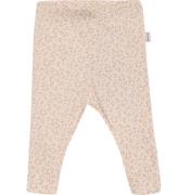 Minymo Leggings - AOP - Rib - Rosa Champagne