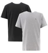 Tommy Hilfiger T-shirt - 2-pack - Medium+ Grey Heather/Svart