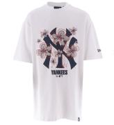 New Era T-shirt - Floral - Vit