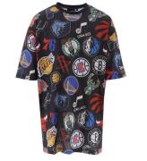 New Era T-shirt - NBA-logotyper - Svart