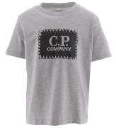 C.P. Company T-shirt - GrÃ¥melerad m. Svart