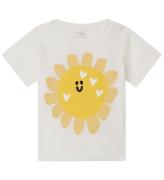 Stella McCartney Kids T-shirt - Vit/Gul m. Sol