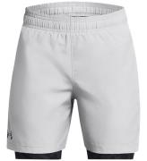Under Armour Shorts - UA Woven 2in1 - Mod grÃ¥