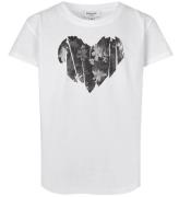 Rosemunde T-shirt - Grey Heart Tryck