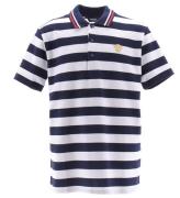 Versace Polo - MarinblÃ¥/Vitrandig m. Text