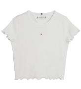 Tommy Hilfiger T-shirt - Essential Rib - Vit