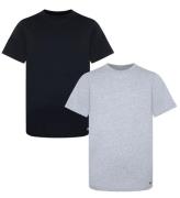 Nike T-shirt - 2-pack - DK Grey Heather/Black
