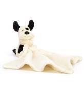 Jellycat Snuttefilt - 34x34 cm - Bashful Black & Cream Valp