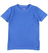 GANT T-shirt - Solblekt - Lapis Blue