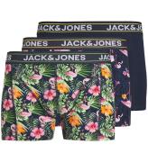 Jack & Jones Boxershorts - 3-pack - JacPink Flamingo - Marinblå