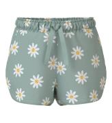 Name It Shorts - Noos - NmfVigga - Silt Green/Daisy Blommor