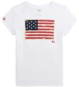 Polo Ralph Lauren T-shirt - Flagga - Vit