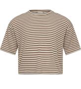 Sofie Schnoor T-shirt - Rib - Viskos - Feluca - Beige Striped
