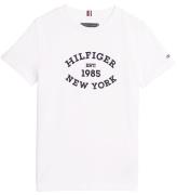 Tommy Hilfiger T-shirt - Monotyp flock - Vit