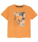 Minymo T-shirt - Håna Orange m. Surfare