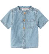 Name It Skjorta - NbmLeo - Light Blue Denim