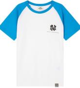 Mads NÃ¸rgaard T-shirt - Thorlino - Metyl Blue/White
