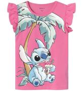 Name It T-shirt - NmfMiri Stitch - Rosa Power