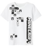 Name It T-shirt - NkmMazirel Minecraft - Bright White