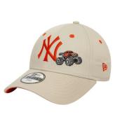 New Era Keps - 9Fyrtio - New York Yankees - Light Beige/Orange