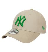 New Era Keps - 9Fyrtio - New York Yankees - Light Beige/Grön