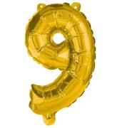 Decorata Party Folieballong - 86cm - Nr 9 - Guld