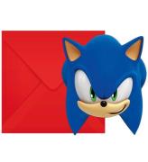 Decorata Party Inbjudningar - 6-pack - Sonic Speed
