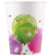 Decorata Party Kartongmugg - 8-pack - Glittrande ballonger