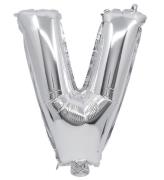 Decorata Party Folieballong - 34 cm - V - Silver