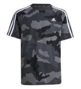 adidas Performance T-shirt - J BL Camo T - GrÃ¥/Svart