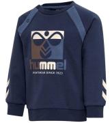 Hummel Sweatshirt - hmlLassen - Sargasso Sea m. Logo