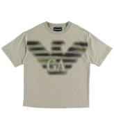 Emporio Armani T-shirt - Torkad Sage/Svart m. Logo