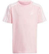 adidas Performance T-shirt - LK 3S CO - Rosa/Vit