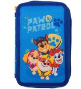 Paw Patrol Pennfodral m. InnehÃ¥ll - Dubbelt - BlÃ¥ m. Tryck