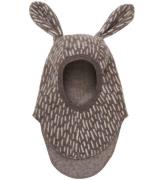 Huttelihut Balaclava - Ullfleece - Enkel - Morel m. Ã?ron