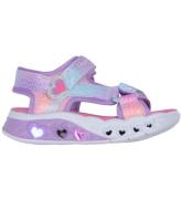 Skechers Sandaler m. Ljus - Fladdrar Hearts - Rosa Multicolor