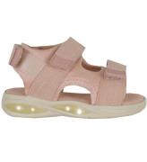 En Fant Sandal m. Velcro - Misty Rose m. Ljus