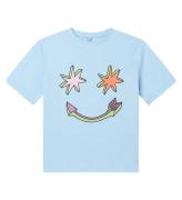 Stella McCartney Kids T-shirt - LjusblÃ¥ m. StjÃ¤rnor