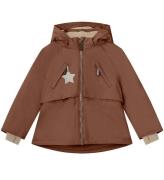 Mini A Ture Vinterjacka - Algeana Fleece - Rootbeer Brown