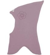 Racing Kids Balaclava - Ull/Bomull - Dubbel - Elderberry