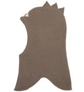 Racing Kids Balaclava - Ull/Bomull - Dubbel - Brown Birch Bark