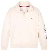 Tommy Hilfiger Sweatshirt - Essential Halv zip - Calico Heather