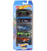 Hot Wheels Bilar - 5-pack - HW City