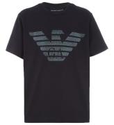 Emporio Armani T-shirt - MarinblÃ¥ m. Logo