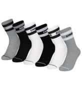 Converse Strumpor - 6-pack - Basic OrdmÃ¤rke - Dark Grey Heather