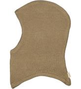 MarMar Balaclava - Stickad - Abel - Dubbel - Ull/Bomull - Khaki